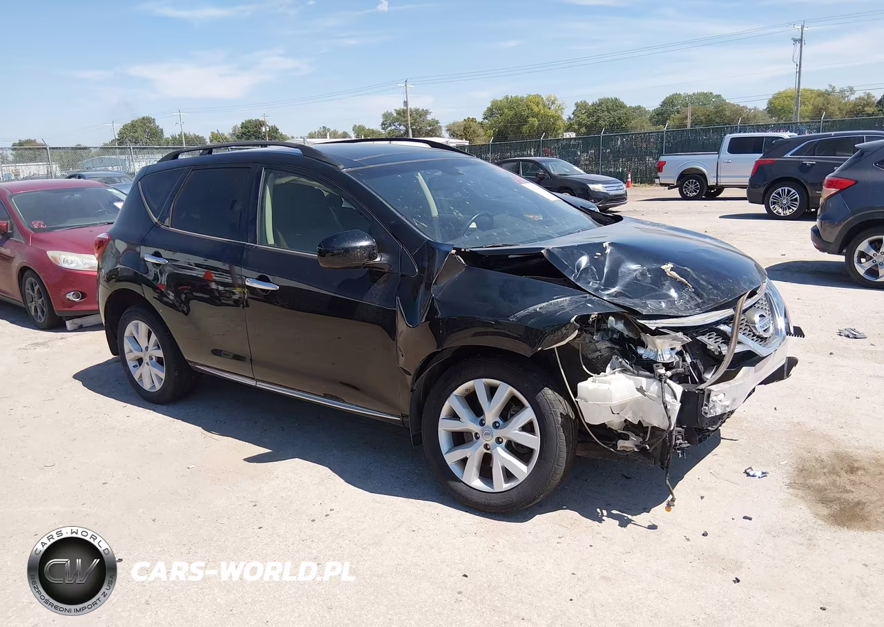 2012 Nissan Murano Sl VIN:JN8AZ1MW6CW229397 - 1