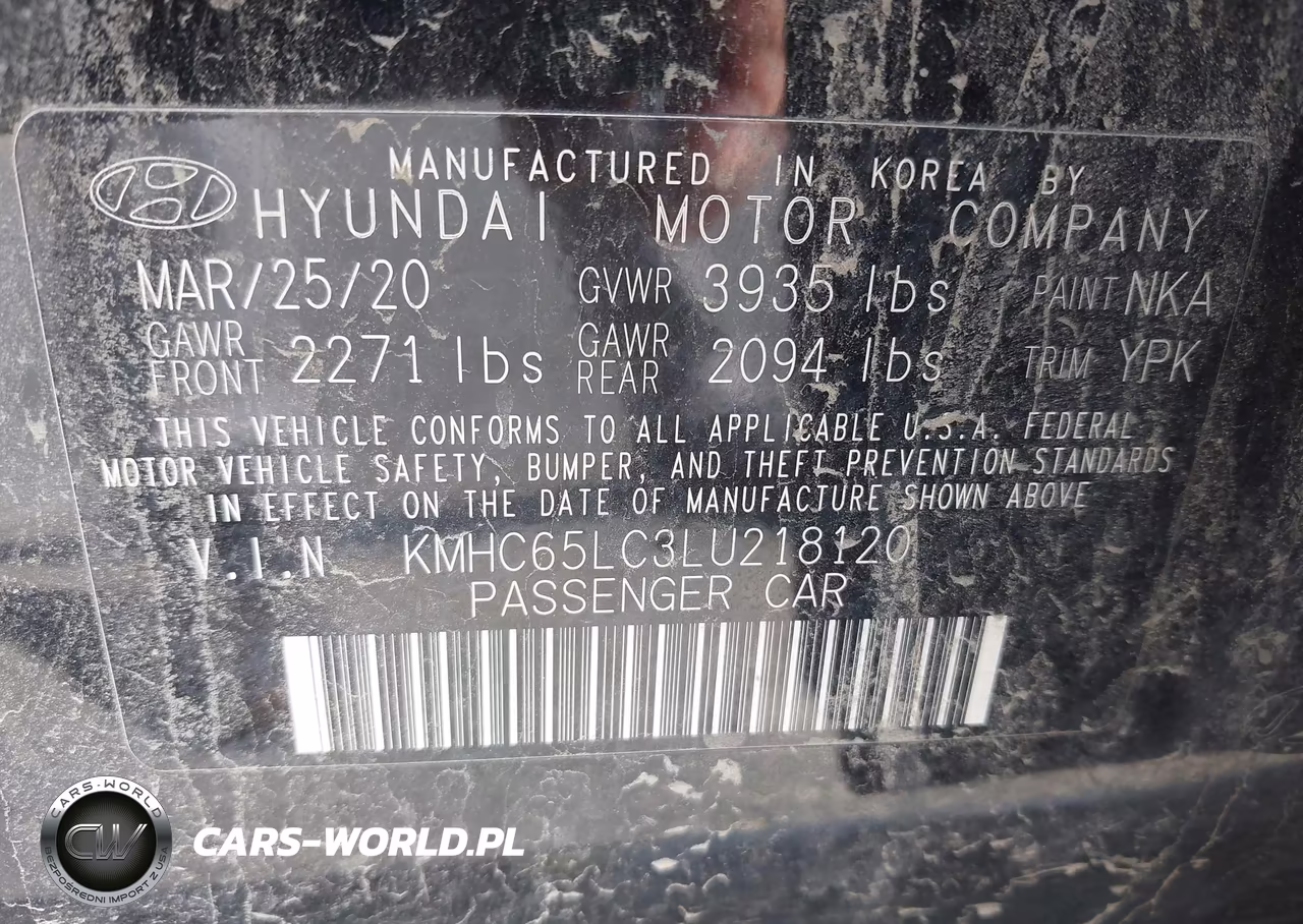 2020 Hyundai Ioniq Hybrid Blue VIN:KMHC65LC3LU218120 - 9