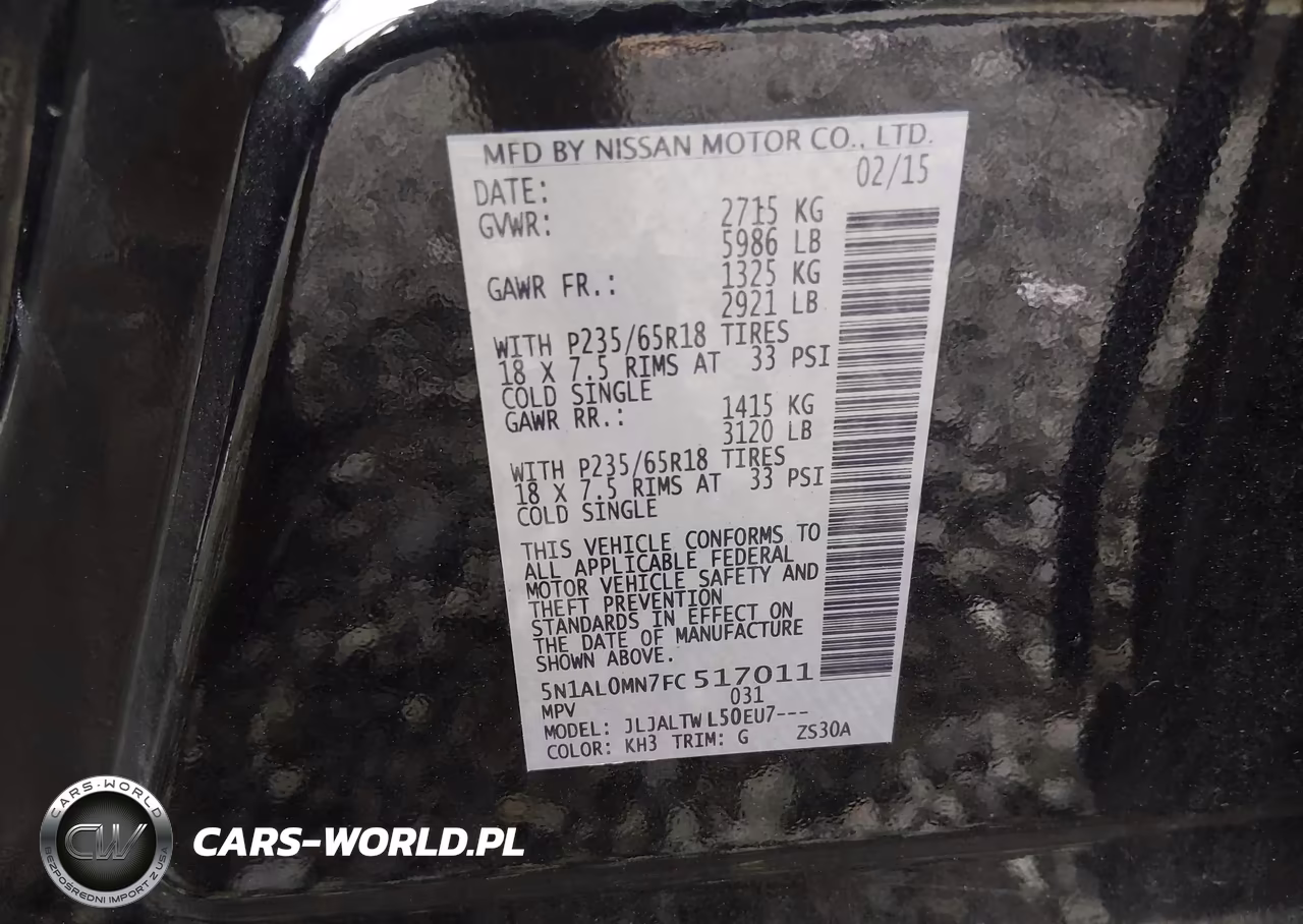 2015 Infiniti Qx60 VIN:5N1AL0MN7FC517011 - 9