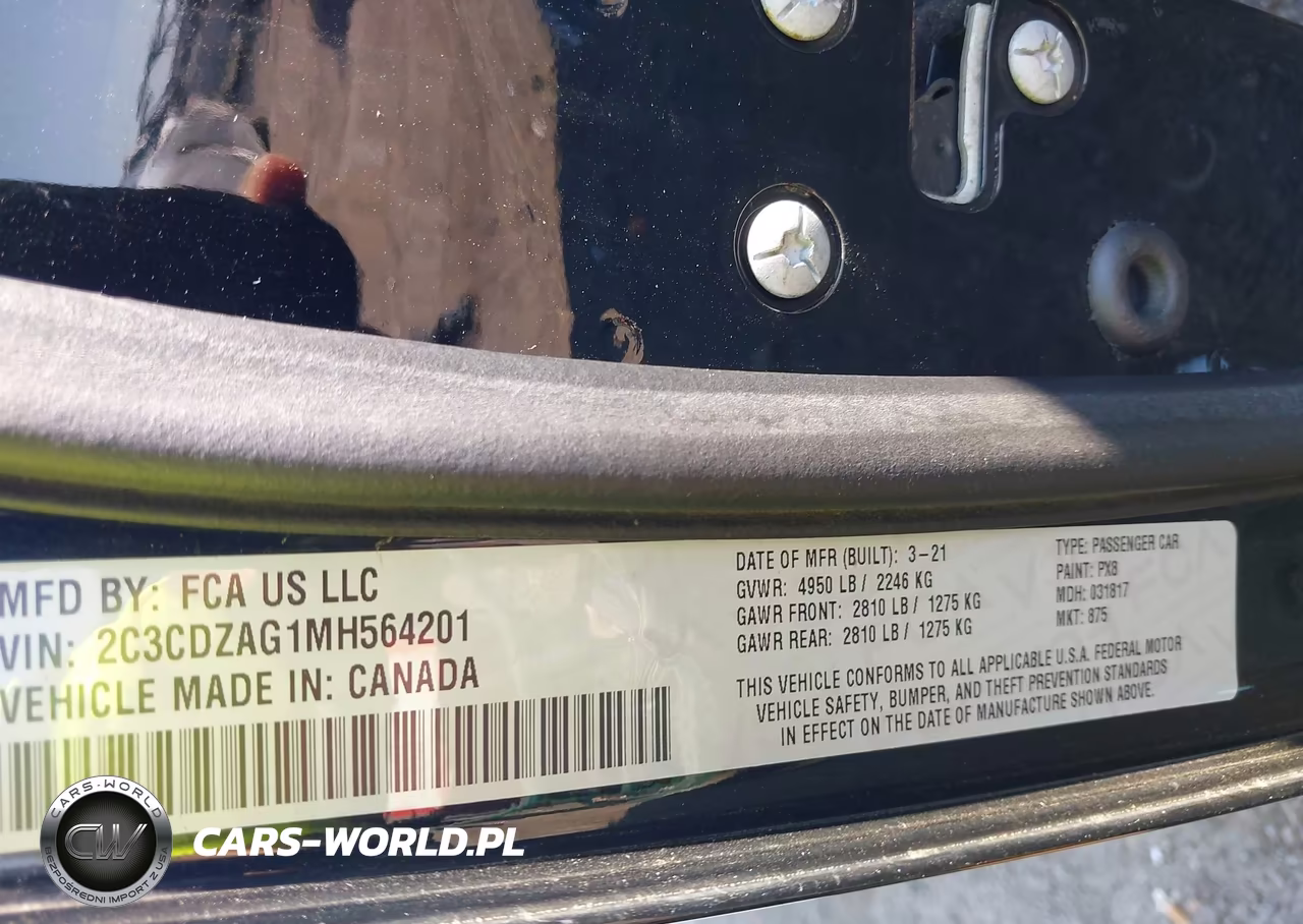 2021 Dodge Challenger Sxt VIN:2C3CDZAG1MH564201 - 9