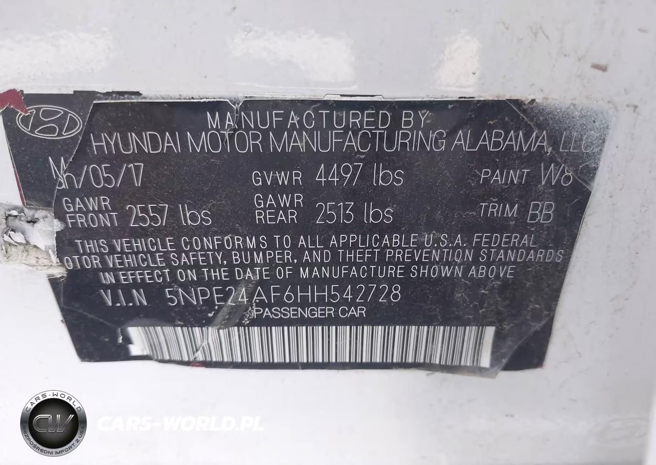 2017 Hyundai Sonata VIN:5NPE24AF6HH542728 - 9