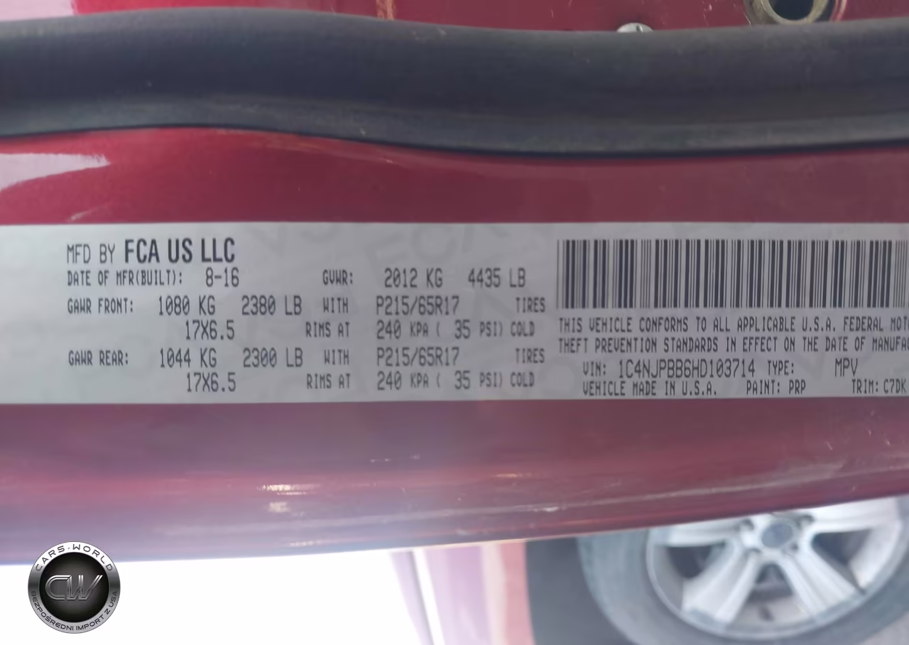 2017 Jeep Patriot Sport Fwd VIN:1C4NJPBB6HD103714 - 9