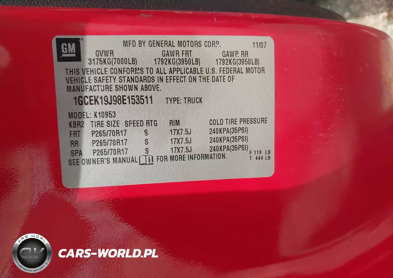 2008 Chevrolet Silverado 1500 Lt1 VIN:1GCEK19J98E153511 - 9