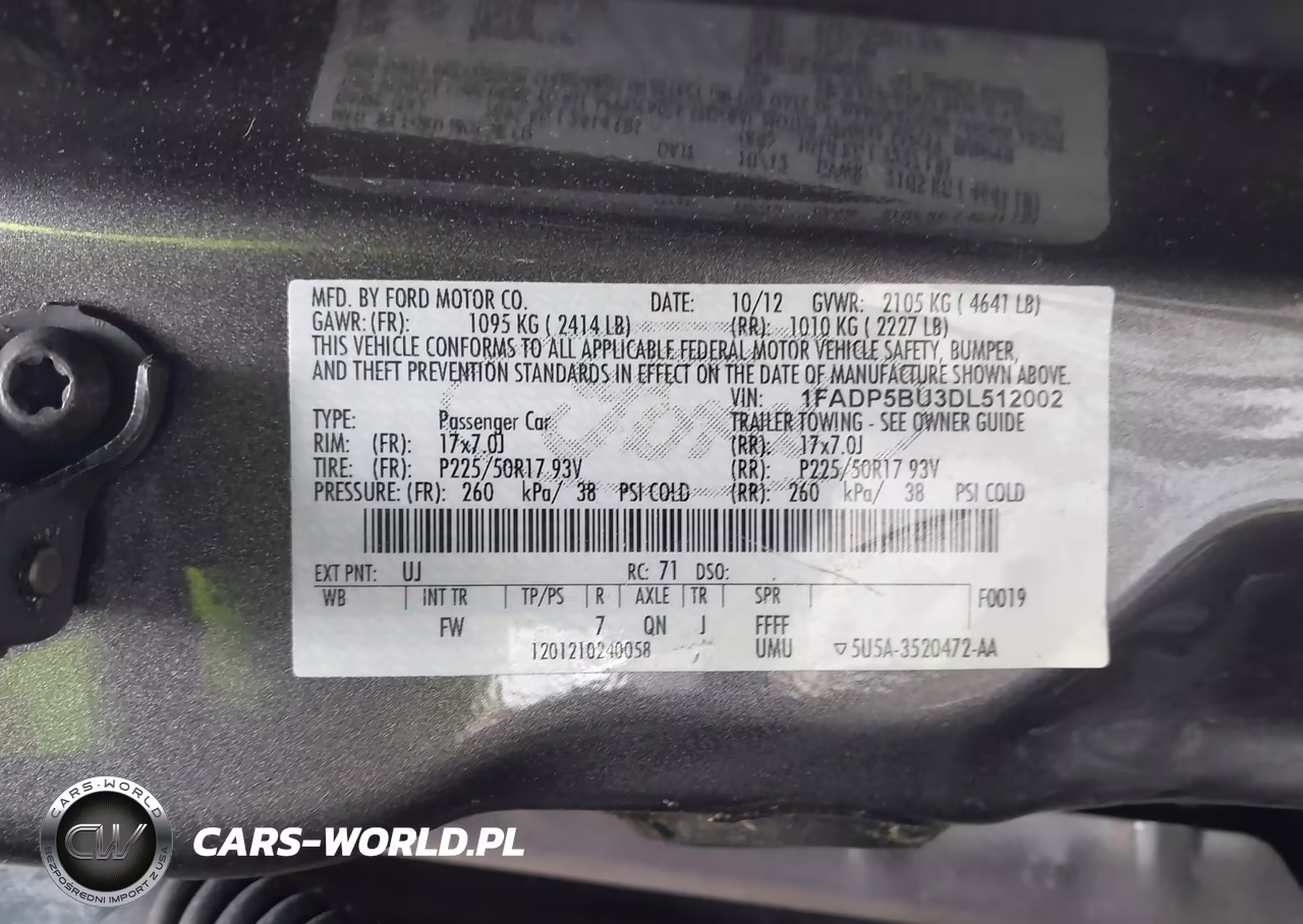 2013 Ford C-Max Hybrid Sel VIN:1FADP5BU3DL512002 - 9