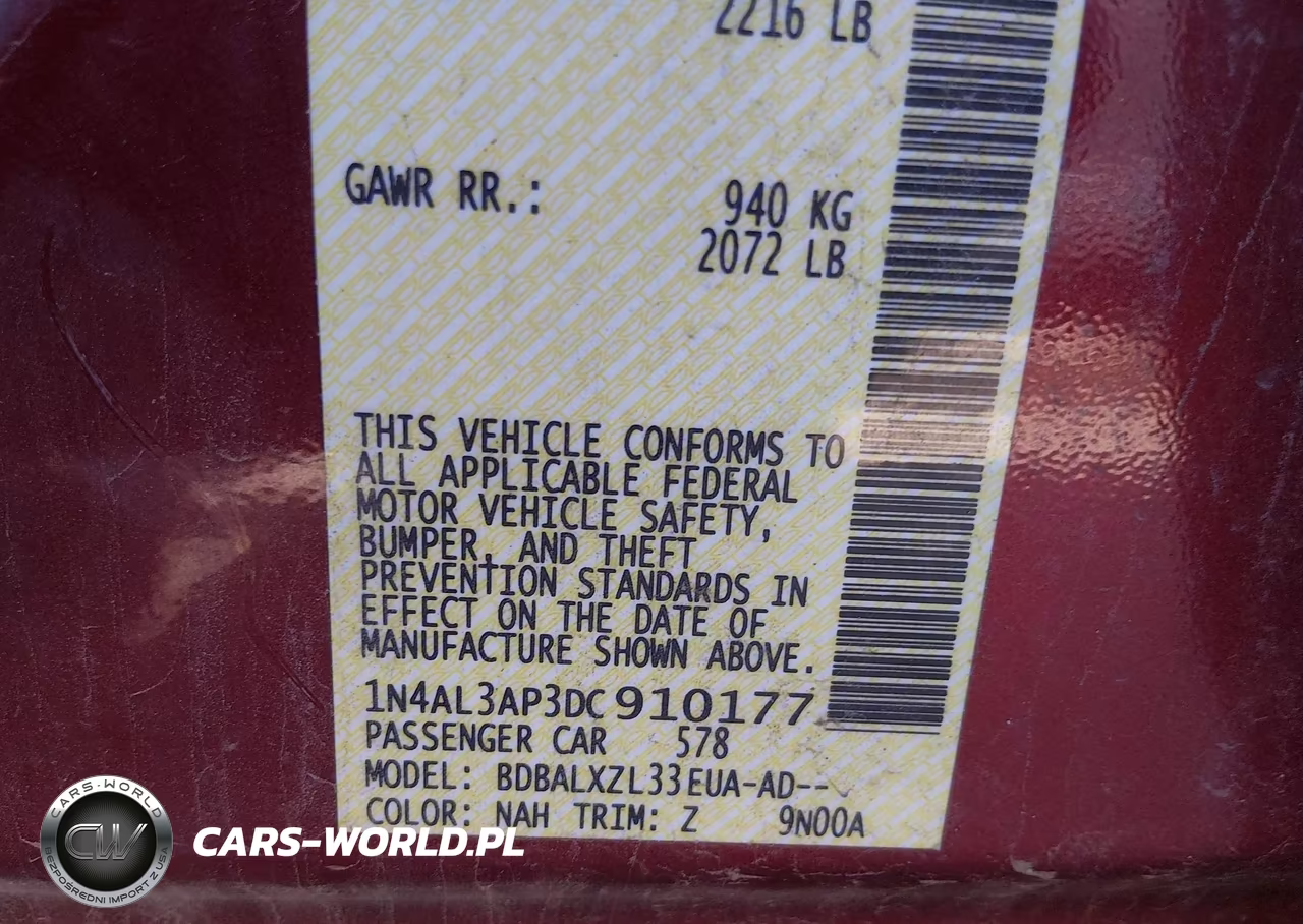 2013 Nissan Altima 2.5 Sl VIN:1N4AL3AP3DC910177 - 9