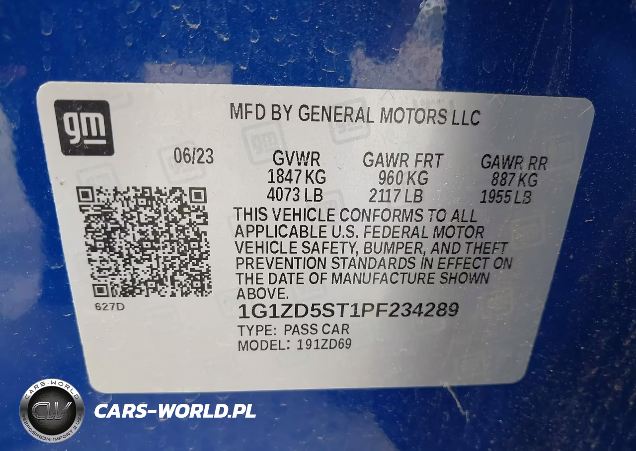 2023 Chevrolet Malibu Fwd 1Lt VIN:1G1ZD5ST1PF234289 - 9
