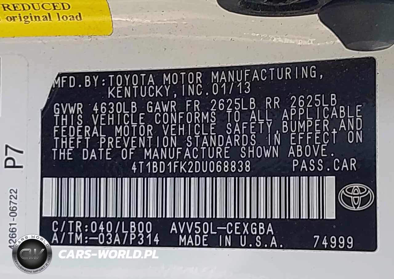 2013 Toyota Camry Hybrid Xle VIN:4T1BD1FK2DU068838 - 9