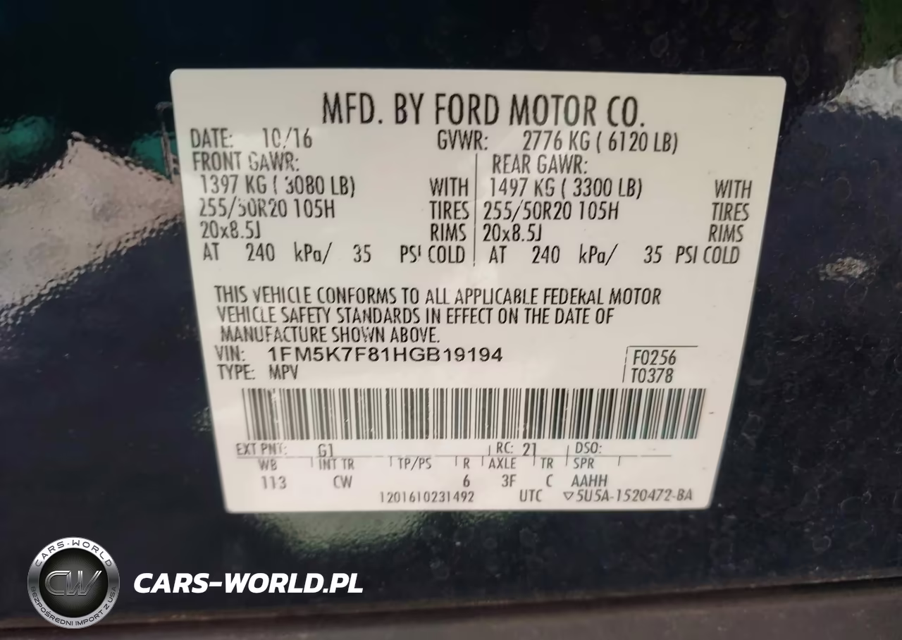 2017 Ford Explorer Limited VIN:1FM5K7F81HGB19194 - 9