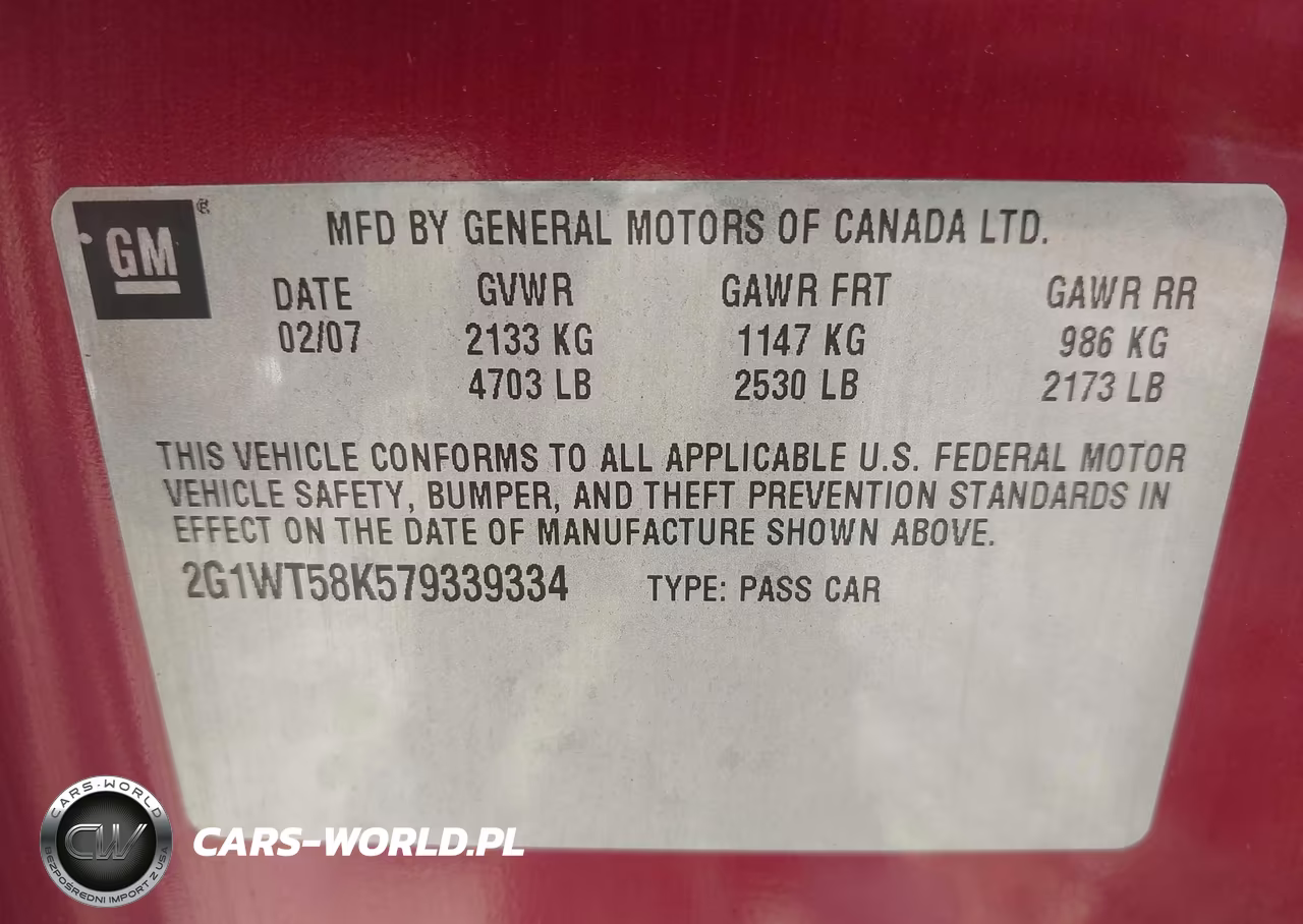 2007 Chevrolet Impala Lt VIN:2G1WT58K579339334 - 9