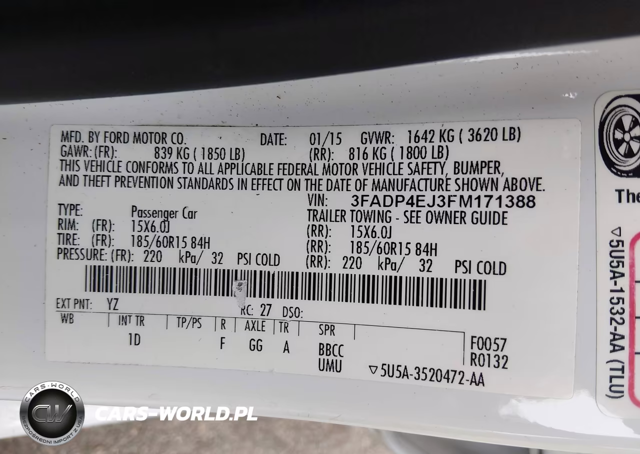 2015 Ford Fiesta Se VIN:3FADP4EJ3FM171388 - 9