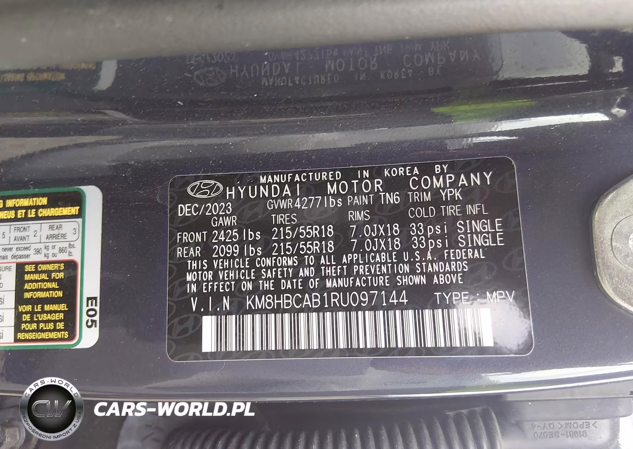 2024 Hyundai Kona Sel VIN:KM8HBCAB1RU097144 - 9