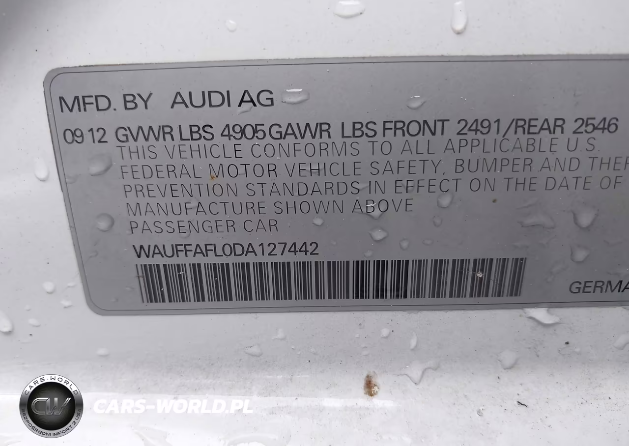 2013 Audi A4 2.0T Premium VIN:WAUFFAFL0DA127442 - 9