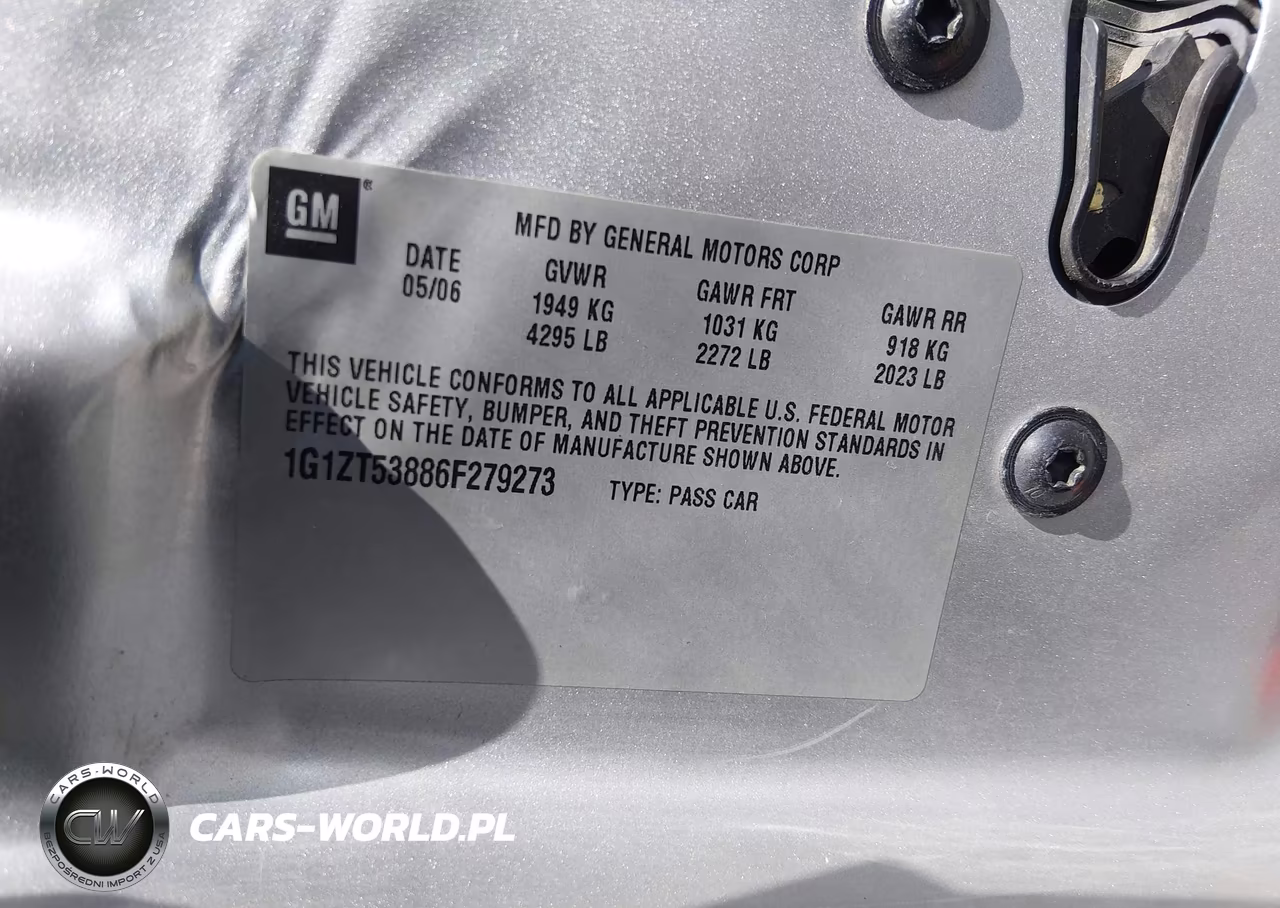 2006 Chevrolet Malibu Lt VIN:1G1ZT53886F279273 - 9