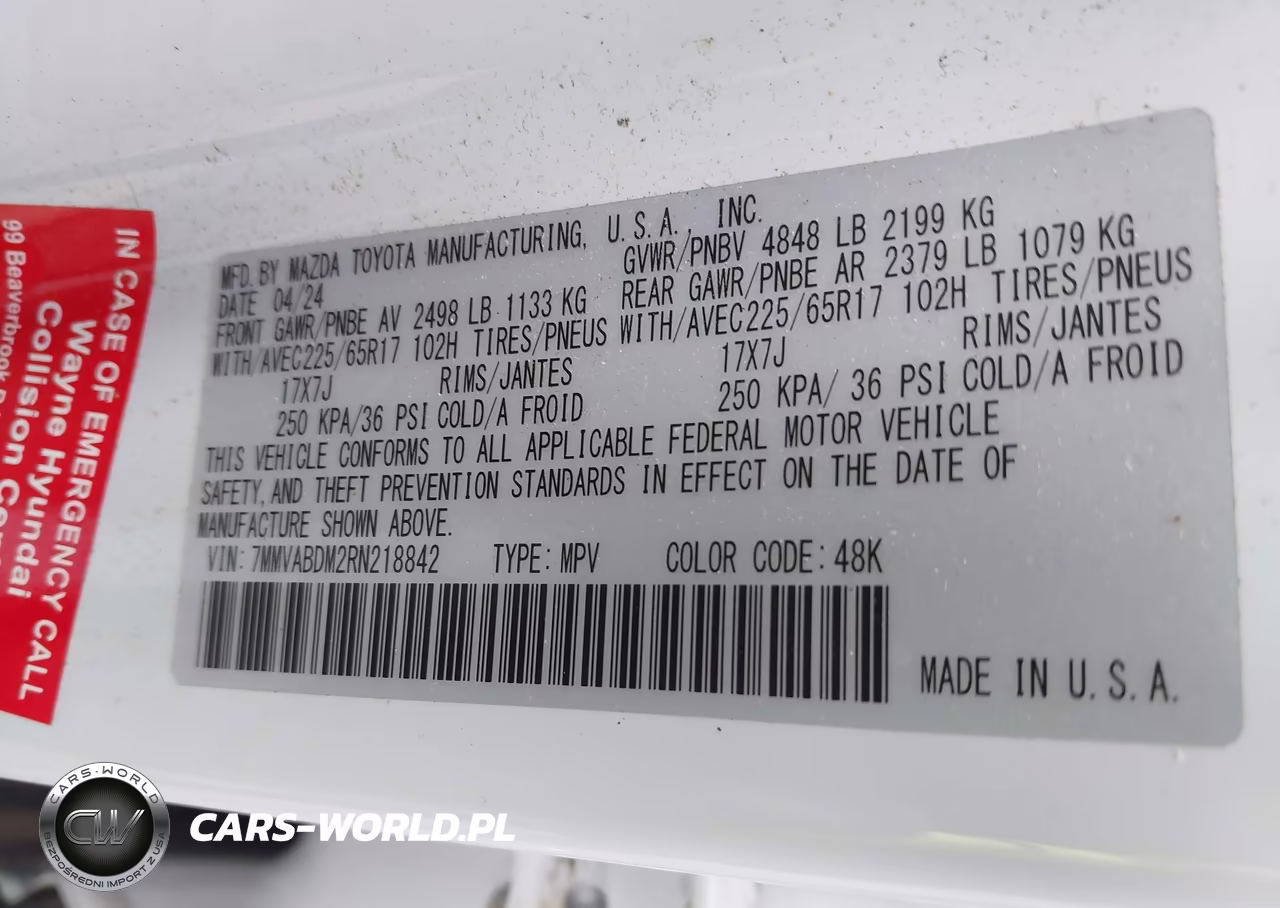 2024 Mazda Cx-50 2.5 S Premium VIN:7MMVABDM2RN218842 - 9