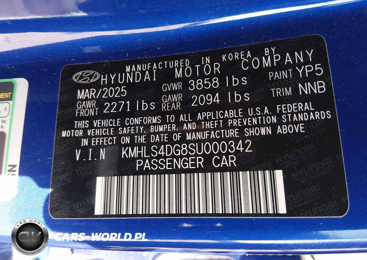 2025 Hyundai Elantra Sel Convenience VIN:KMHLS4DG8SU000342 - 9