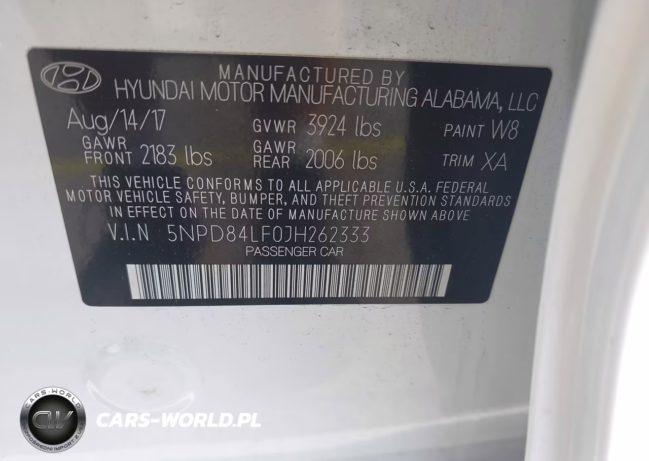 2018 Hyundai Elantra Sel VIN:5NPD84LF0JH262333 - 9