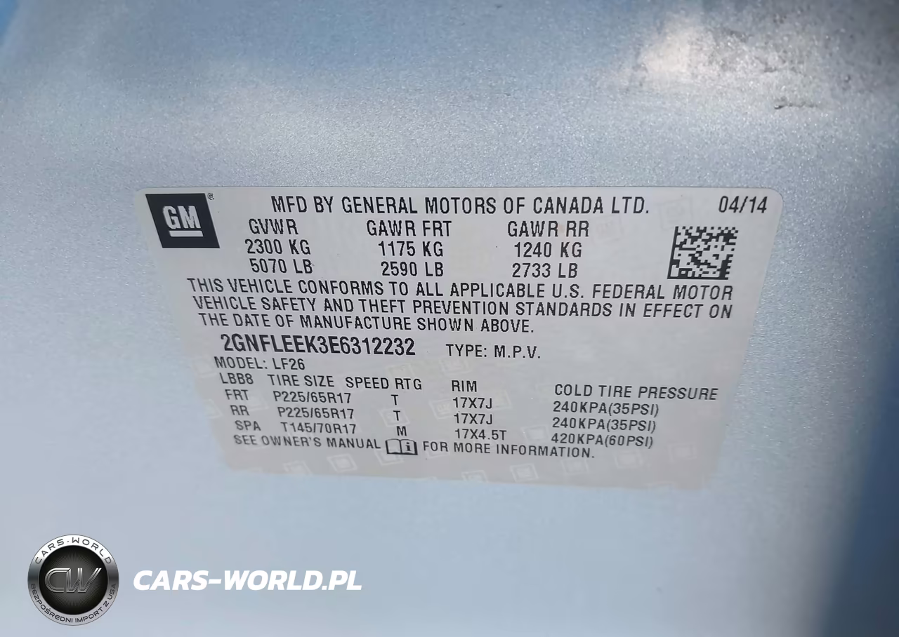 2014 Chevrolet Equinox Ls VIN:2GNFLEEK3E6312232 - 9