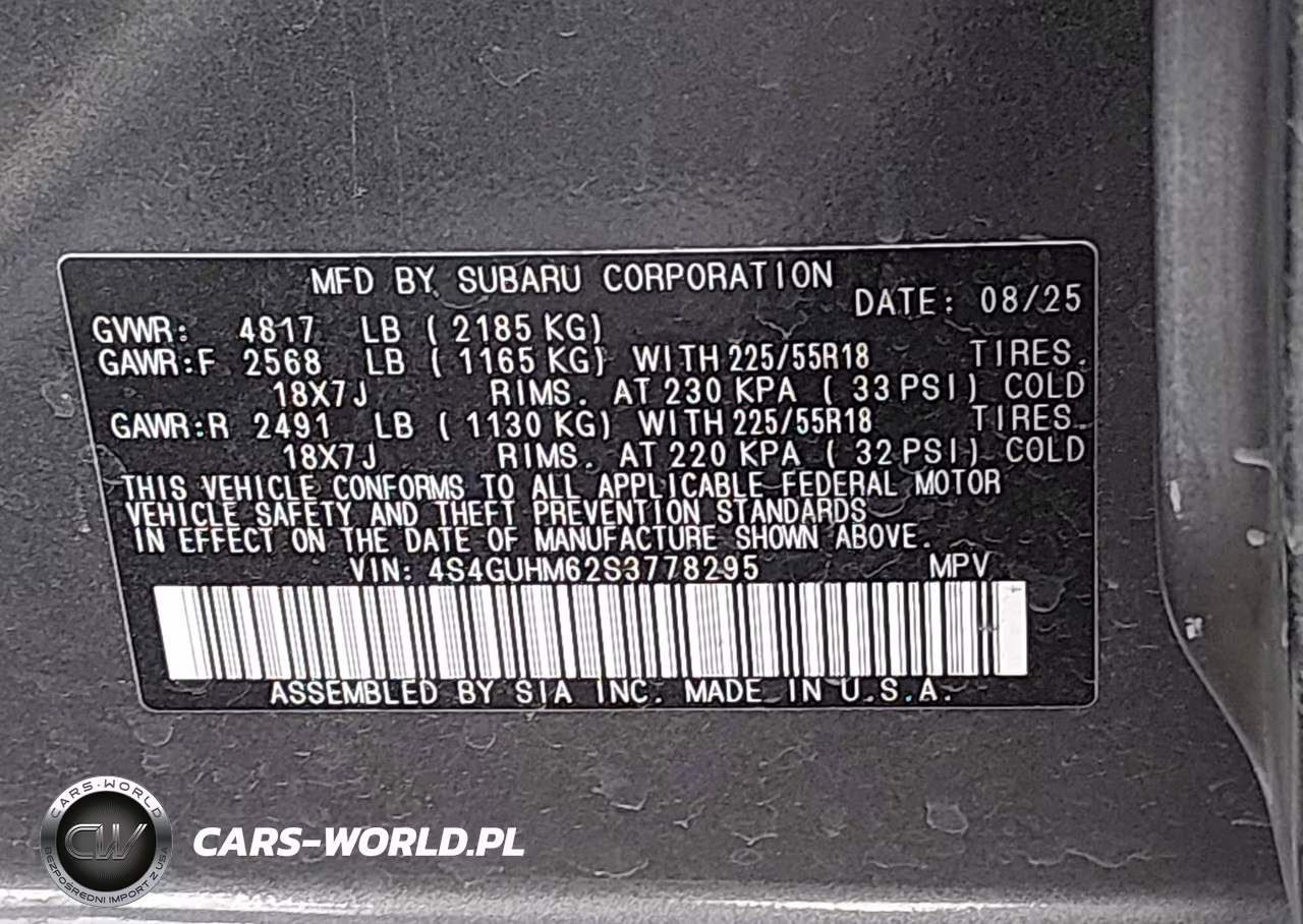 2025 Subaru Crosstrek Limited VIN:4S4GUHM62S3778295 - 9