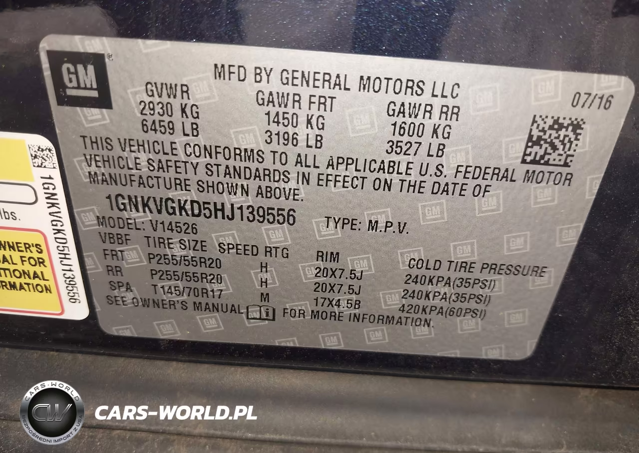 2017 Chevrolet Traverse 1Lt VIN:1GNKVGKD5HJ139556 - 9