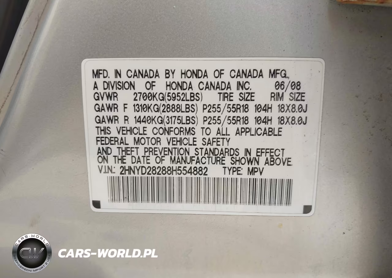 2008 Acura Mdx VIN:2HNYD28288H554882 - 9