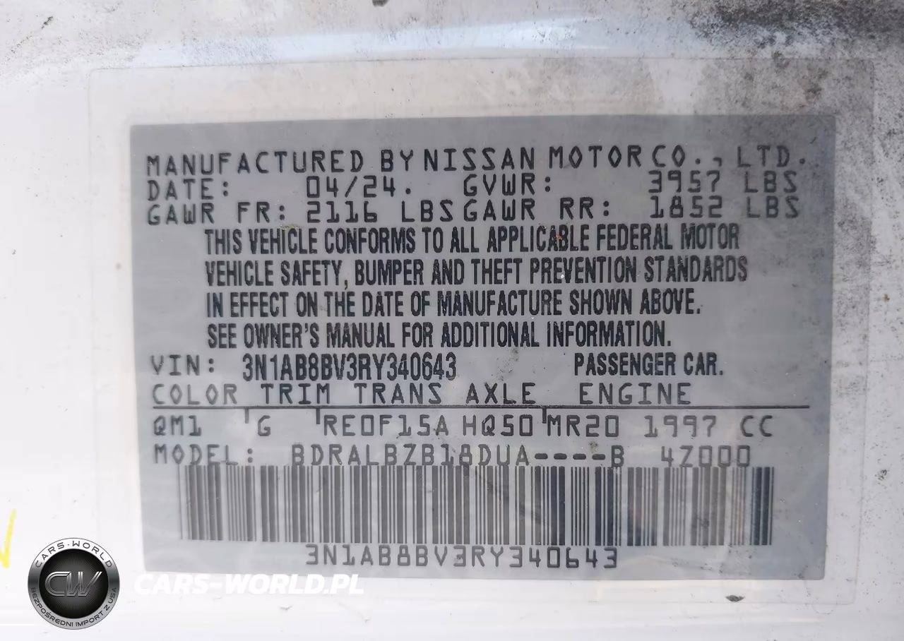 2024 Nissan Sentra S Xtronic Cvt VIN:3N1AB8BV3RY340643 - 9