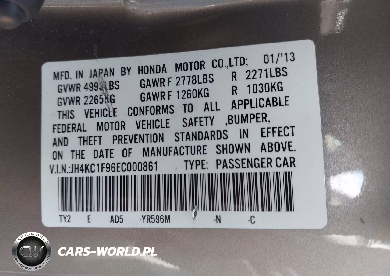2014 Acura Rlx VIN:JH4KC1F96EC000861 - 9