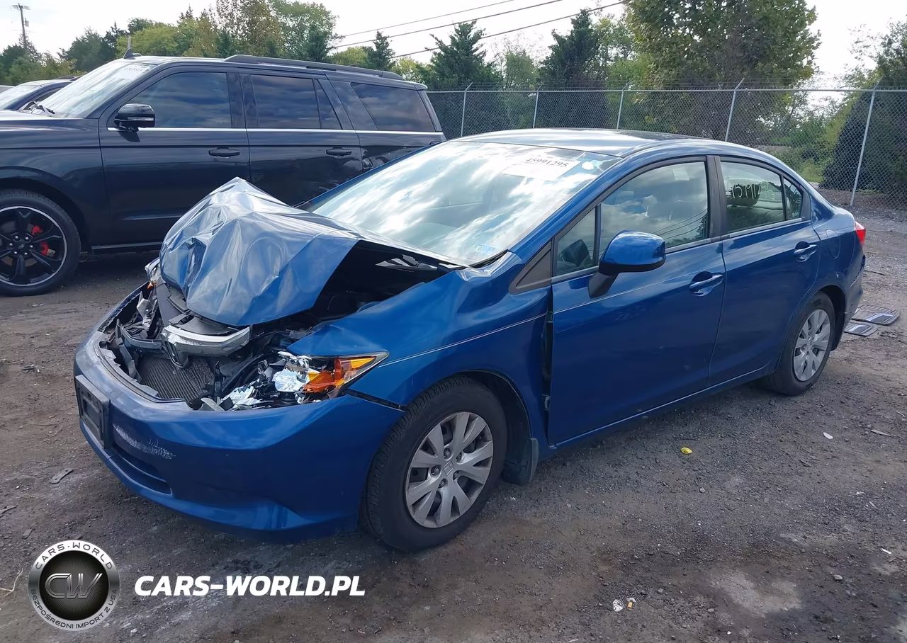 2012 Honda Civic Lx VIN:2HGFB2F59CH542024 - 2