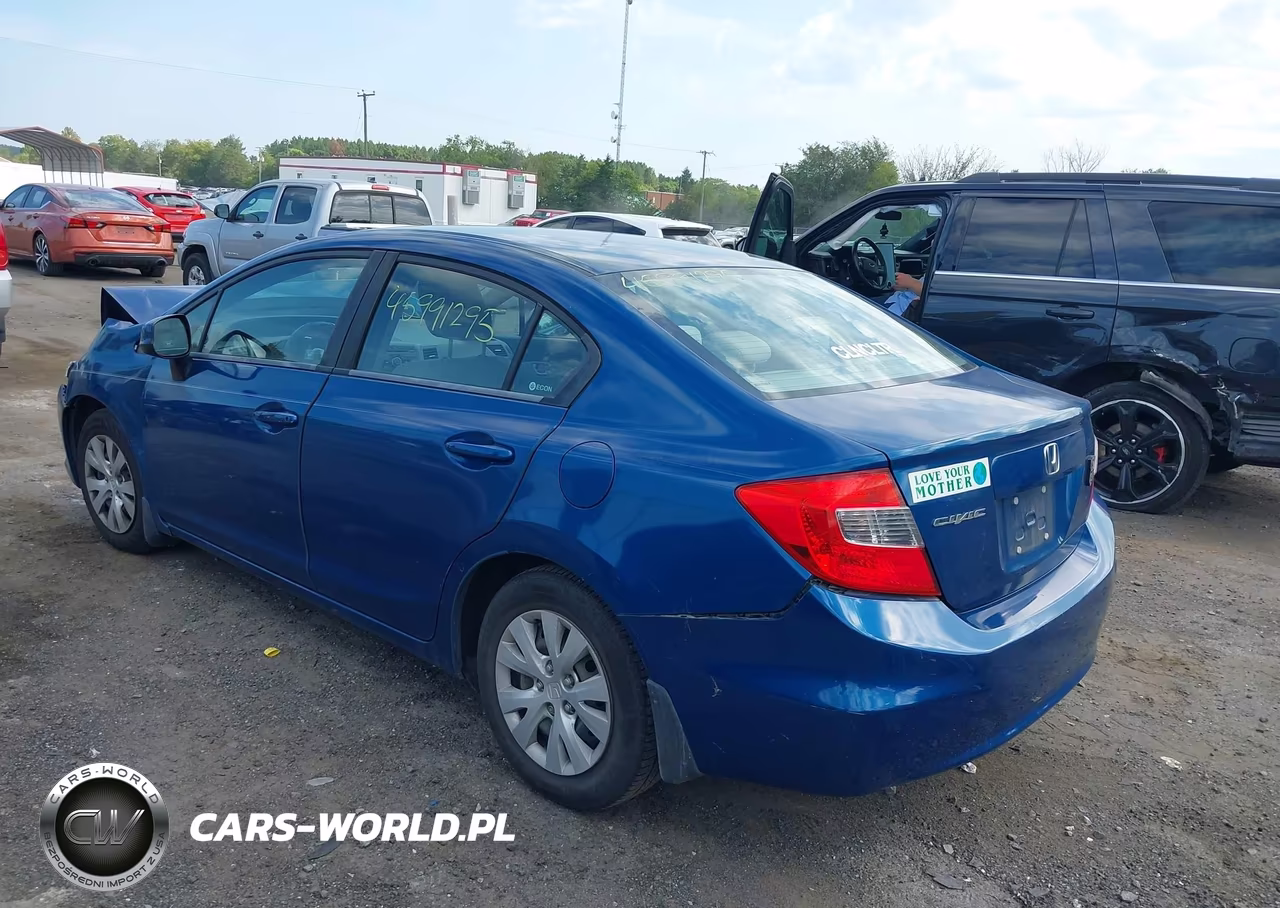 2012 Honda Civic Lx VIN:2HGFB2F59CH542024 - 3