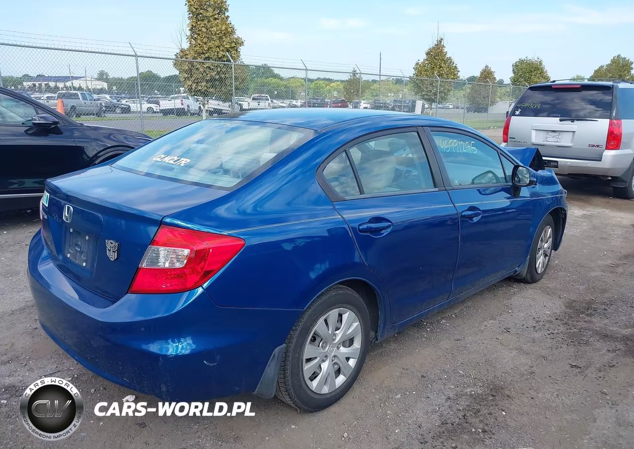 2012 Honda Civic Lx VIN:2HGFB2F59CH542024 - 4