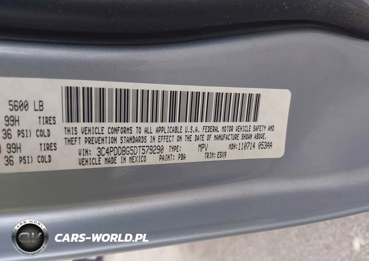 2013 Dodge Journey Sxt VIN:3C4PDDBG5DT579290 - 9