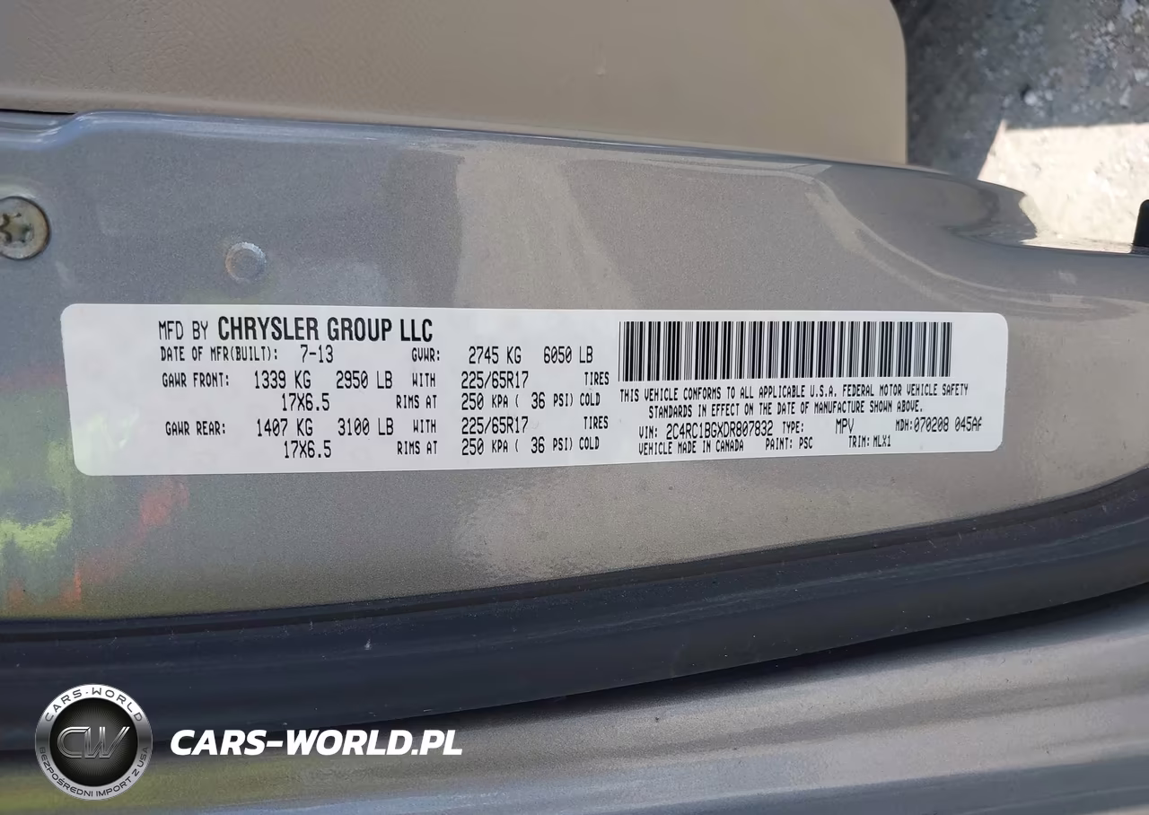 2013 Chrysler Town & Country Touring VIN:2C4RC1BGXDR807832 - 9