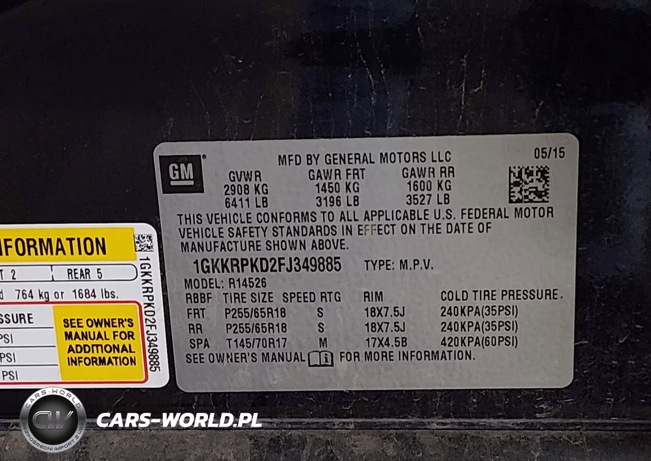2015 GMC Acadia Sle-2 VIN:1GKKRPKD2FJ349885 - 9