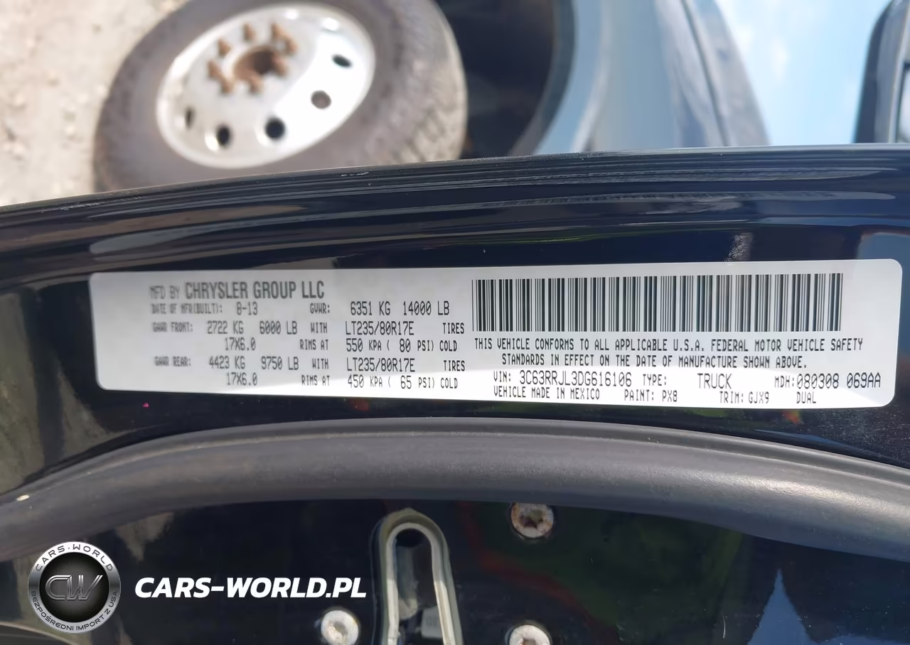 2013 Ram 3500 Laramie VIN:3C63RRJL3DG616106 - 8
