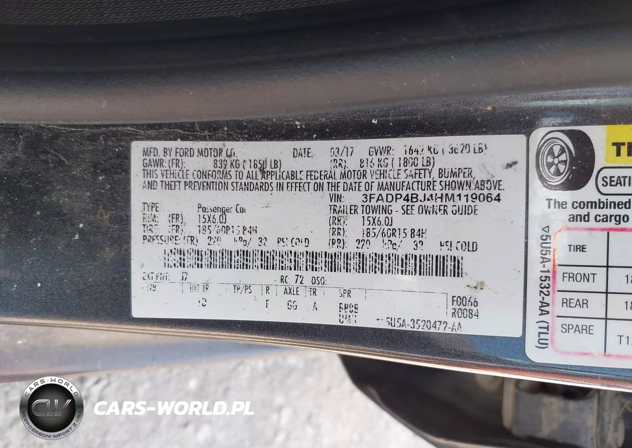 2017 Ford Fiesta Se VIN:3FADP4BJ4HM119064 - 9