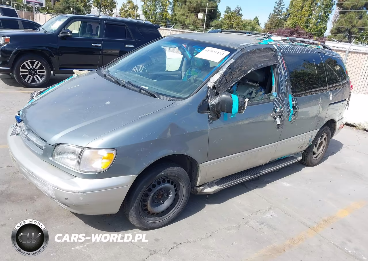 2000 Toyota Sienna Xle VIN:4T3ZF13C1YU212172 - 2