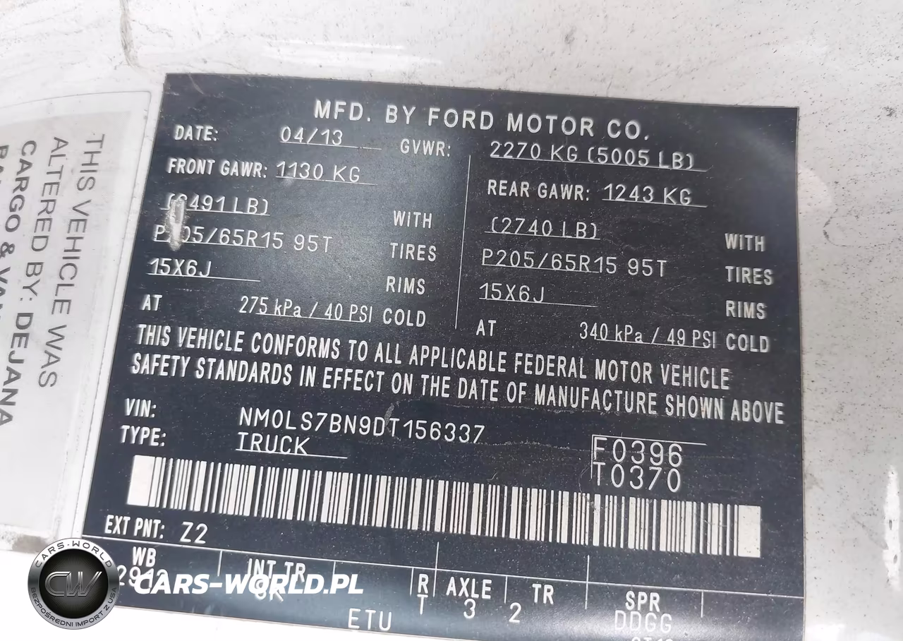 2013 Ford Transit Connect Xlt VIN:NM0LS7BN9DT156337 - 9