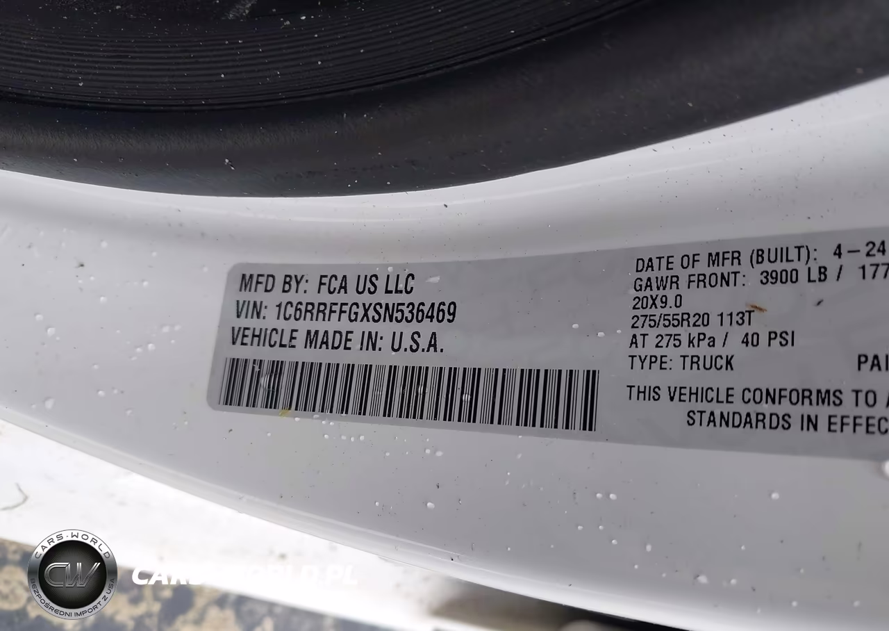 2025 Ram 1500 Big Horn 4X4 5'7 Box VIN:1C6RRFFGXSN536469 - 9