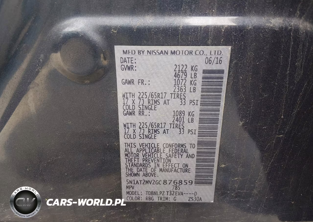 2016 Nissan Rogue S VIN:5N1AT2MV2GC876859 - 9