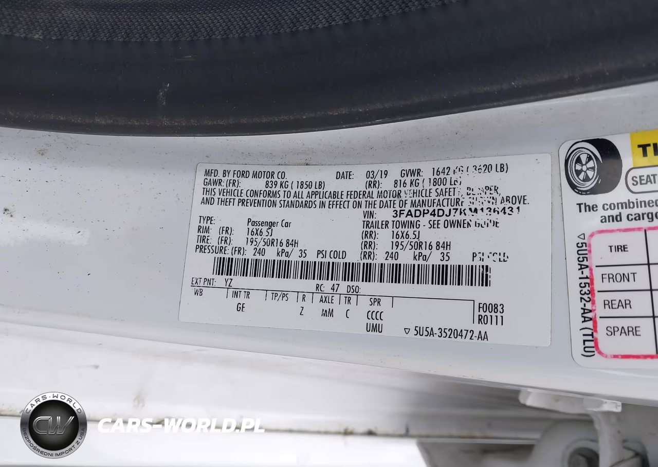 2019 Ford Fiesta St Line VIN:3FADP4DJ7KM136431 - 9