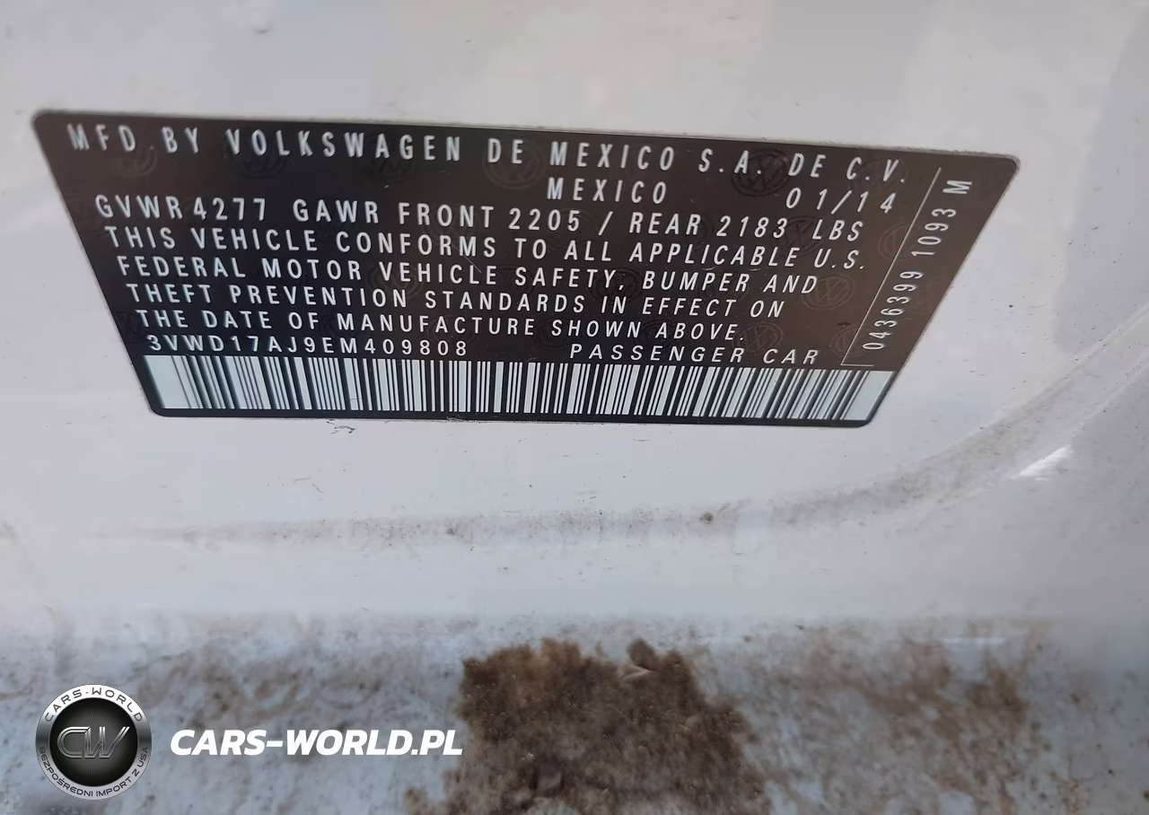 2014 Volkswagen Jetta 1.8T Se VIN:3VWD17AJ9EM409808 - 9