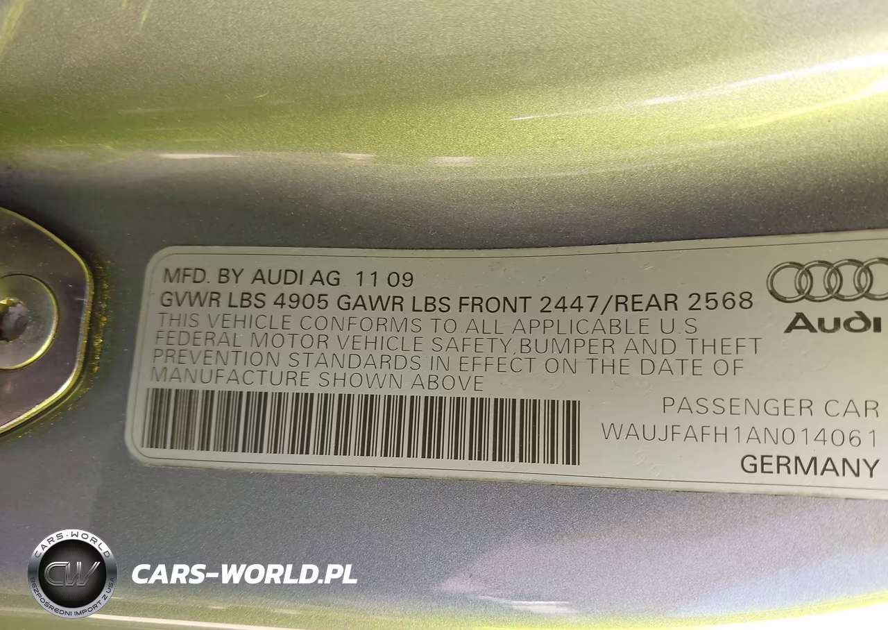 2010 Audi A5 2.0T Premium VIN:WAUJFAFH1AN014061 - 9