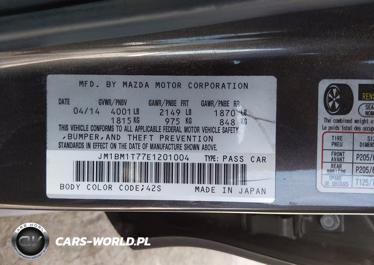 2014 Mazda Mazda3 I Sv VIN:JM1BM1T77E1201004 - 9