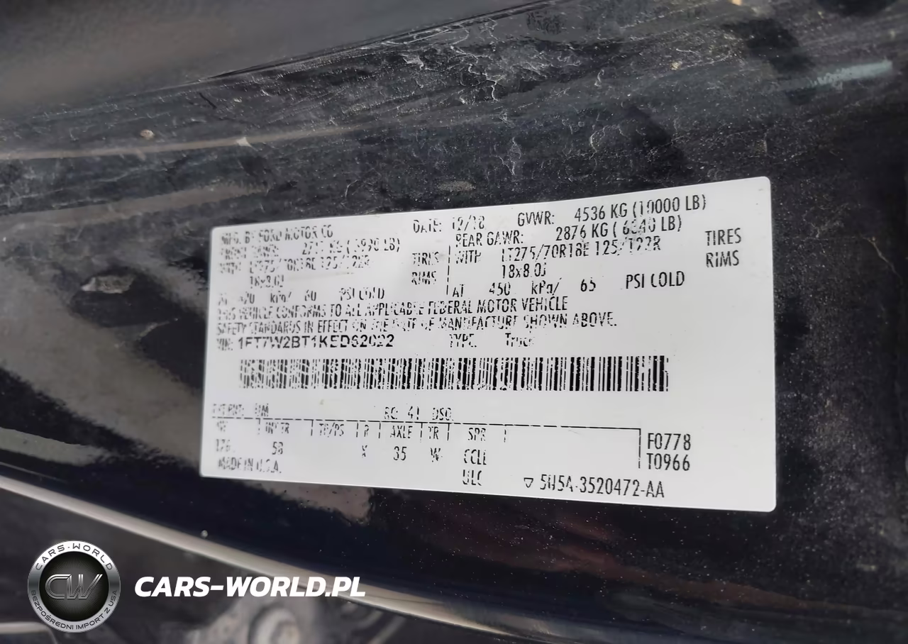 2019 Ford F-250 Lariat VIN:1FT7W2BT1KED62022 - 9