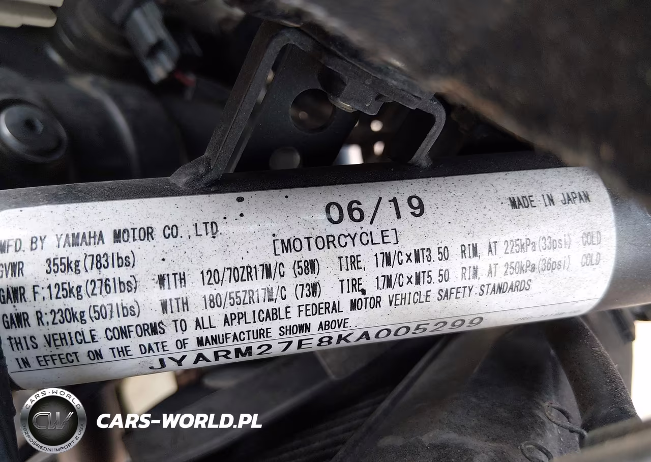 2019 Yamaha Mt07 VIN:JYARM27E8KA005299 - 10