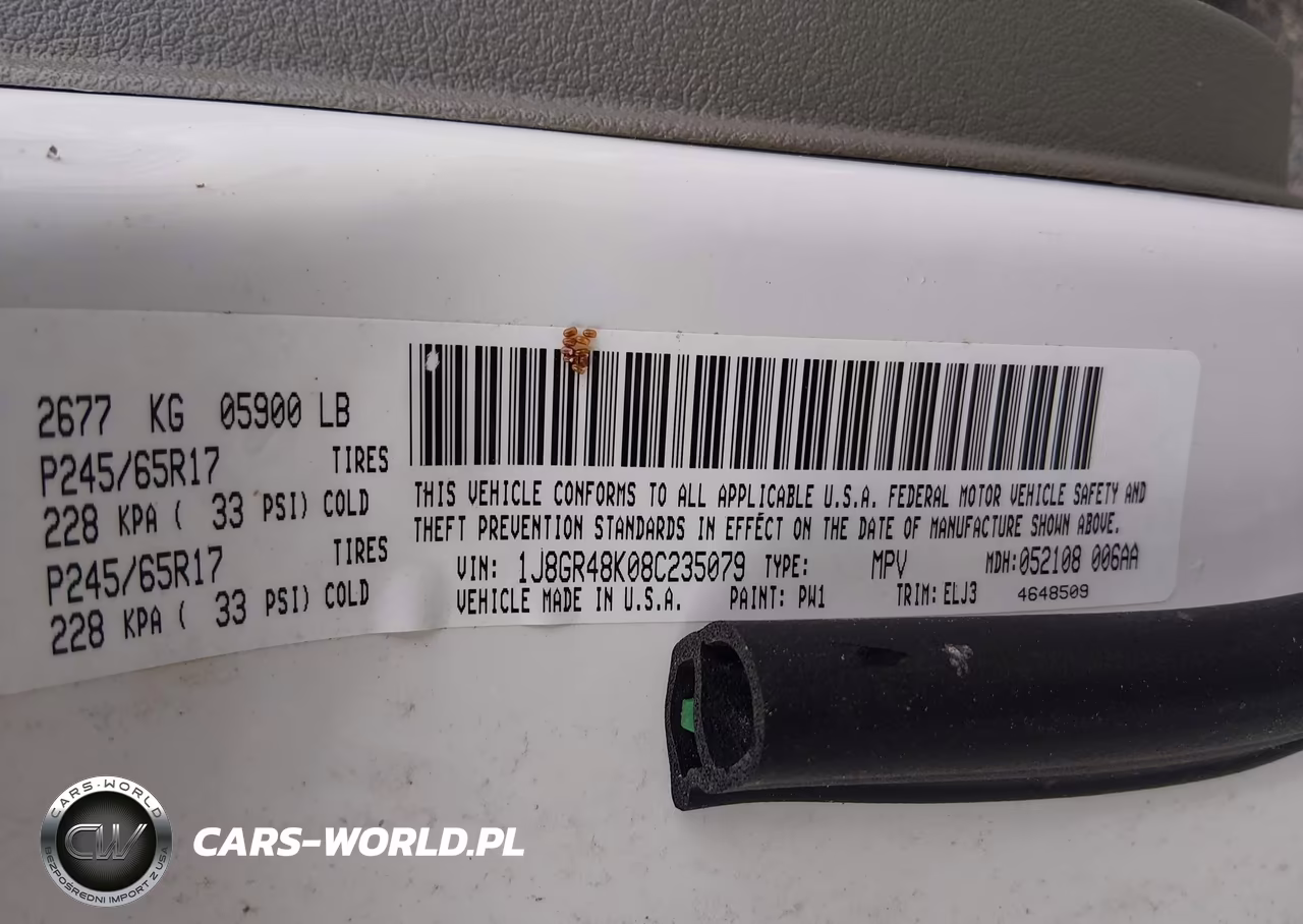 2008 Jeep Grand Cherokee Laredo VIN:1J8GR48K08C235079 - 9