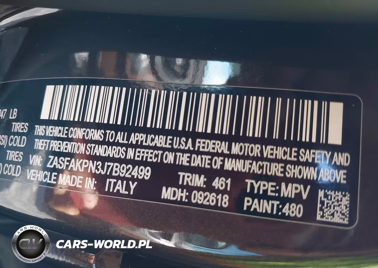 2018 Alfa Romeo Stelvio Sport Awd VIN:ZASFAKPN3J7B92499 - 9