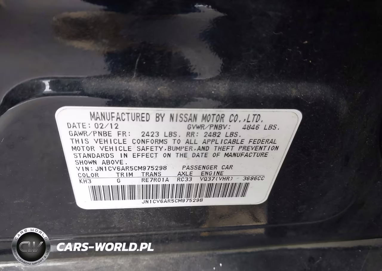 2012 Infiniti G37X VIN:JN1CV6AR5CM975298 - 9