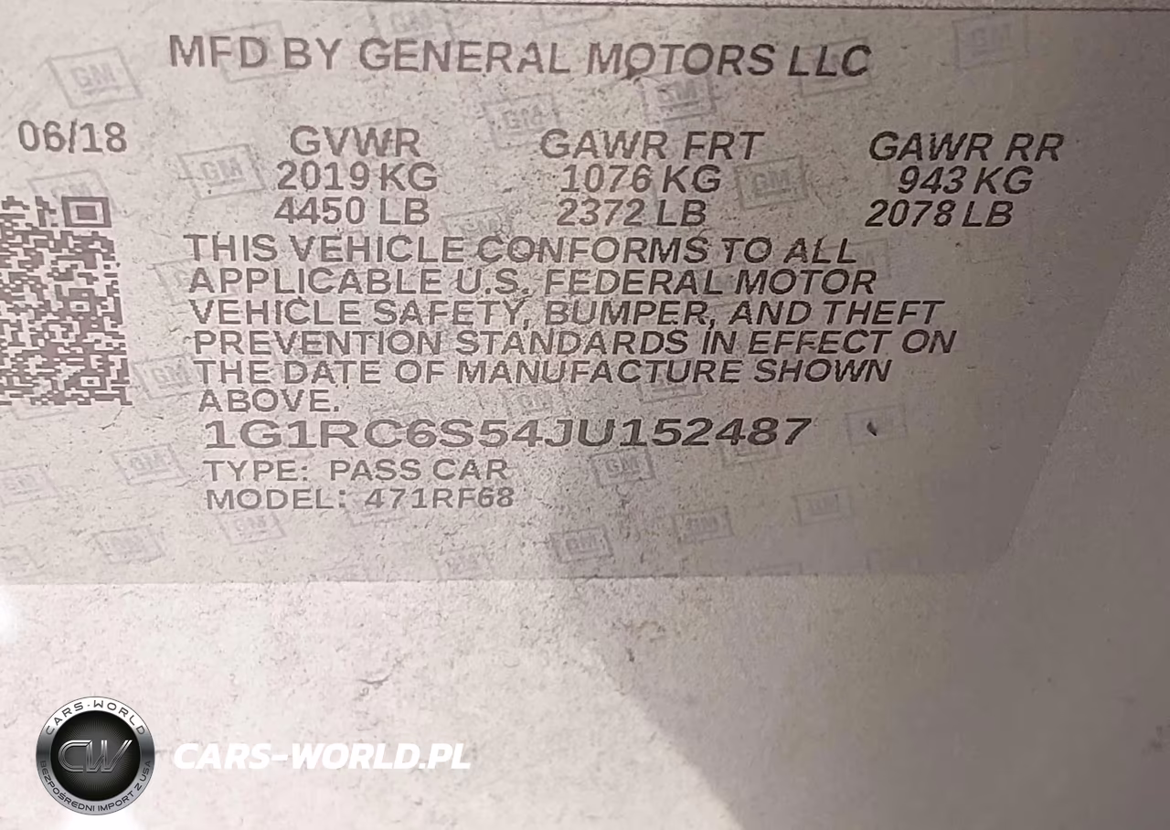 2018 Chevrolet Volt Lt VIN:1G1RC6S54JU152487 - 9