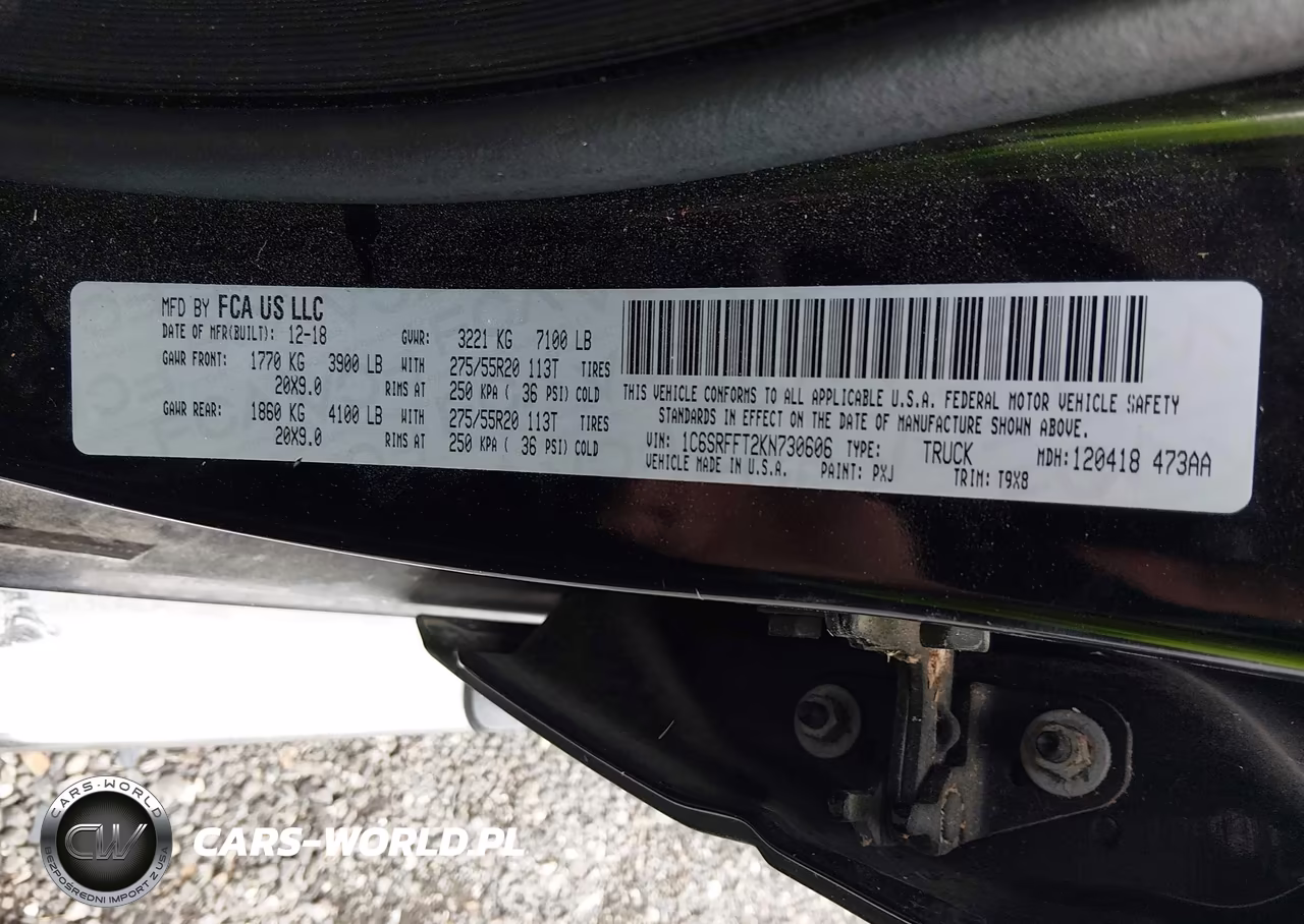 2019 Ram 1500 Big Horn-Lone Star 4X4 5'7 Box VIN:1C6SRFFT2KN730606 - 9