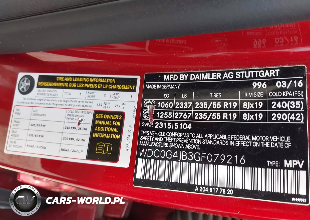 2016 Mercedes-Benz Glc 300 VIN:WDC0G4JB3GF079216 - 9